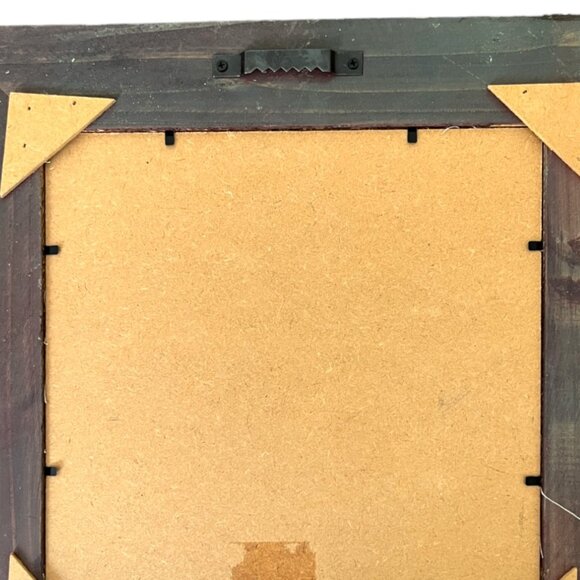 Charming FRAMED NEEDLEPOINT on Fabric w Applique Embroidery Sisters 12.5" sq - Picture 8 of 8